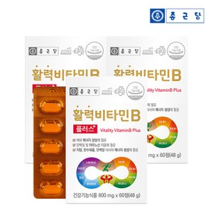 종근당 활력 비타민B 플러스 (800mgX60정) 3박스 (총 6개월분)