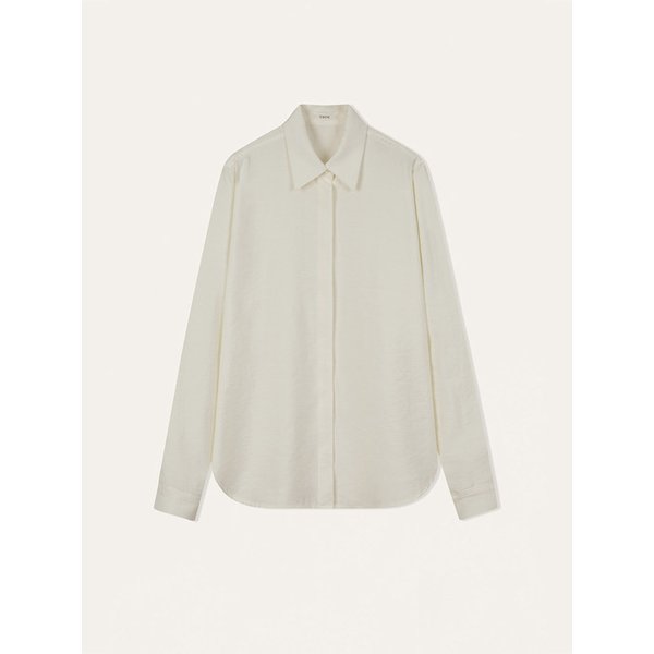 Dual Scarf Shirt (Cream)