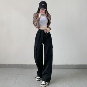 신상 여자 데일리 밴딩 와일드 카고 트레이닝복 팬츠 [WD330E0][35194727]