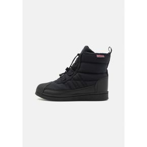 키즈 아디다스 슈퍼스타 - 윈터 부츠 - 코어 black/footwear 화이트 흰 8678096