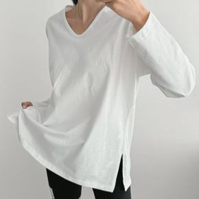 베이직무지 유브이박스트임 긴팔롱티셔츠 데일리 빅사이즈 루즈핏 레어어드 면.._P417481911