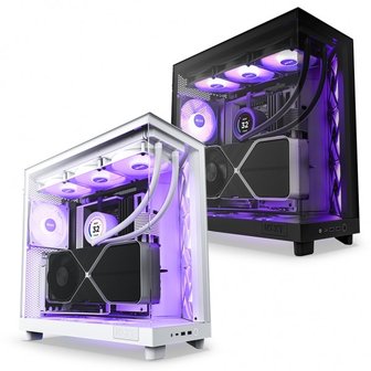 엠지솔루션 NZXT H6 Flow RGB Matte White (미들타워)