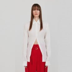 ZEMMA Belted Shirt - White