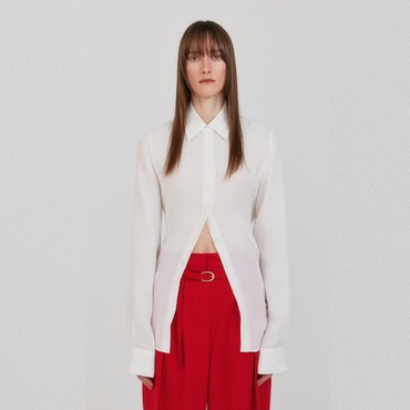 EENK ZEMMA Belted Shirt - White