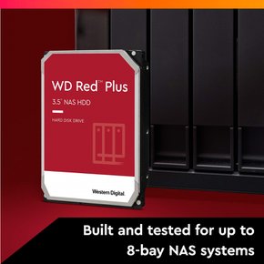 Western Digital 2TB WD Red Plus NAS HDD - 5400RPM SATA 6Gbs CMR 64MB -WD20EFPX (웨스턴