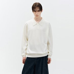 타임리스 카라 니트 아이보리 ZH6KT687IV