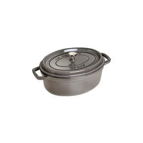 staub 스토우브 피코 코콧 오벌 그레이 31cm 크다 양손 주물 호로우 냄비