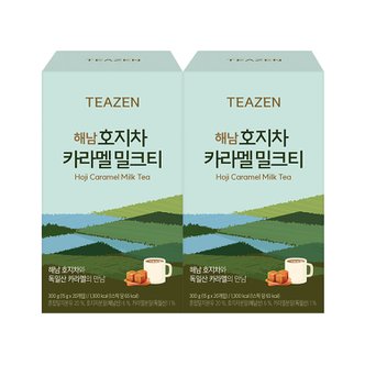 티젠 해남 호지차 카라멜 밀크티 20스틱 x 2박스