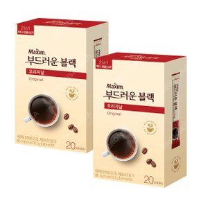 동서 맥심 부드러운 블랙 오리지날 20T X 2개(40T) 설탕커피믹스