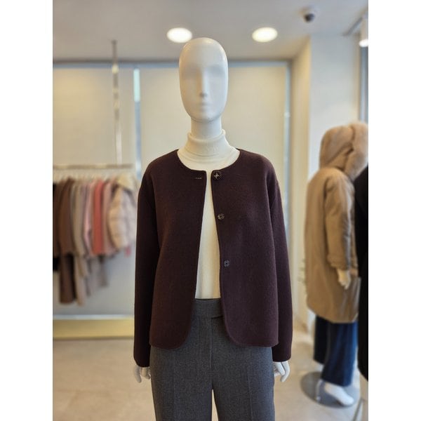 [여주점] [더 아이잗] 여성 울 캐시미어 블렌드 히든 버튼 재킷 (IRAA0JK038)