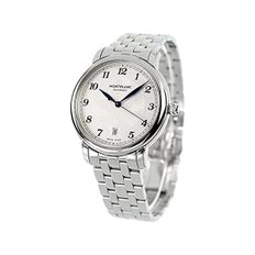 일본 몽블랑 시계 Montblanc MB117323 Star Legacy 39mm Automatic Mens 워치 Silver Bracelet T