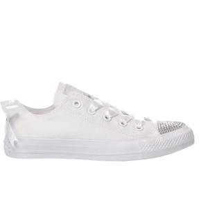 스니커즈 144 CONVERSE SWAROVSKI LADY WHITE OX White