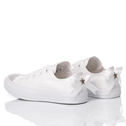 컨버스 스니커즈 144 CONVERSE SWAROVSKI LADY WHITE OX White