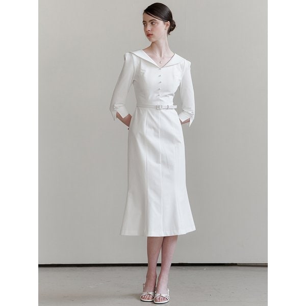 Classic Sailor Collar Dress (4color)