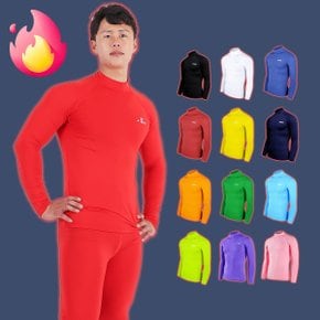 겨울 기모 축구 이너웨어 상의 기능성 긴팔 티셔츠 야구 풋살 헬스 언더레이어 내의 아동 주니어 빅사이즈