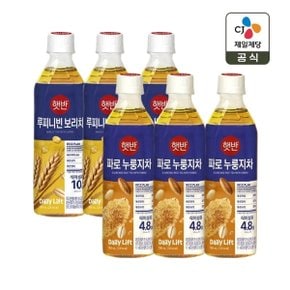 햇반 파로 누룽지차 500ml x3개+루피니빈 보리차 500ml x3개