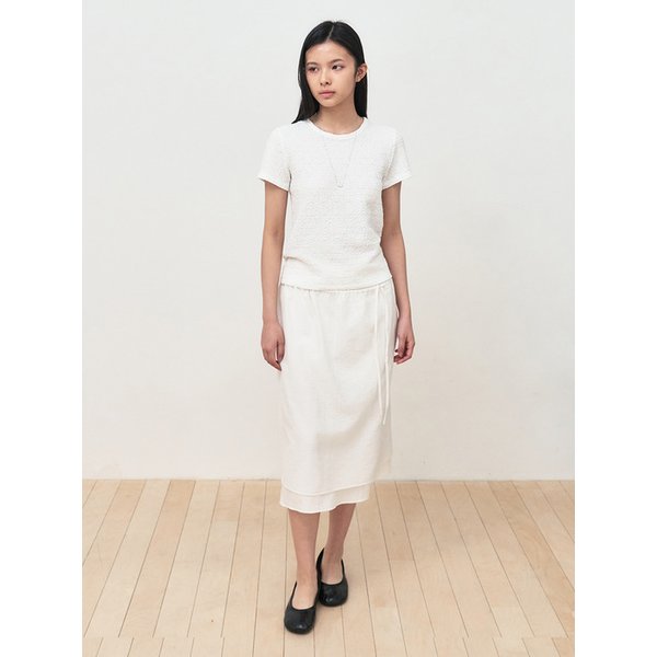 클라우드 힐 하프 티셔츠 [white]