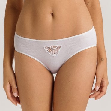 한로 Belina 자수장식 Cotton Midi Briefs (70876_white)