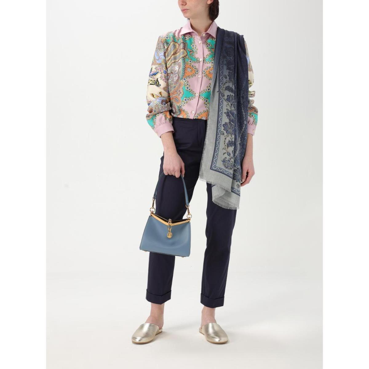 パンツ ETRO Woman Pants Blue WREA000299TUEG0 B3895 에트로 Womans Pants Etro WREA000299TUEG0 Blue B3895 [관