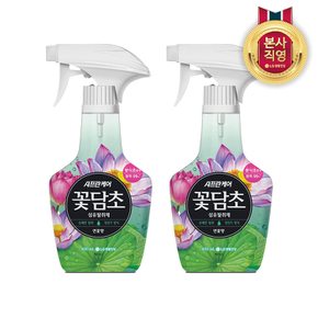 샤프란 꽃담초 섬유탈취제 400mL 연꽃 x 2개