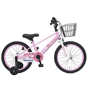 러블리 베이커 18 인치 핑크 어린이용 자전거 유아 자전거 여자 보조 바퀴 부착