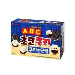 롯데제과 ABC 초코쿠키 쿠키앤크림 130g 6개