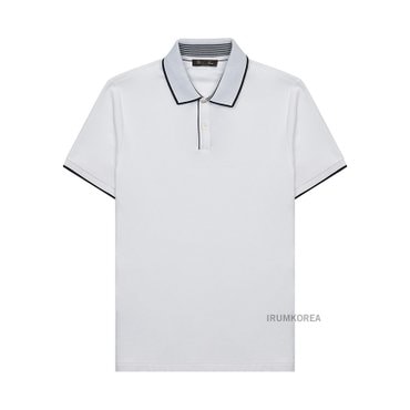 로로피아나 SS25 남성 브랜드우드 폴로 티셔츠 FAI4903 1005