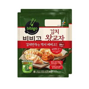  CJ제일제당 비비고 김치왕교자 420g 2번들 2개