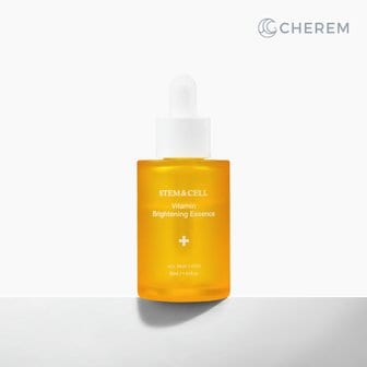 체르엠 스템앤셀 비타민 브라이트닝 에센스 1병 (30ml) /  비타민C/B3/B5/E 피부 종합비타민 비타민에센스 미백에센스