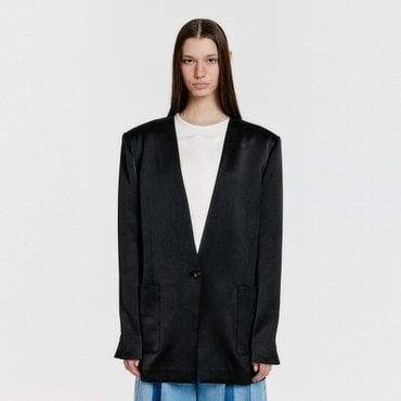 EENK YERIDA One-Button Jacket - Black/Ivory