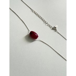 [925silver] Jelly bean necklace