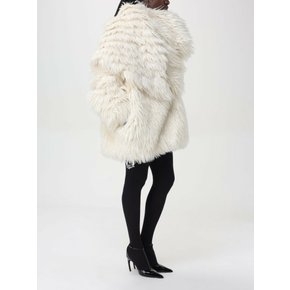 여성 퍼 코트 자켓 246WCB55FUR5 001 화이트 /6