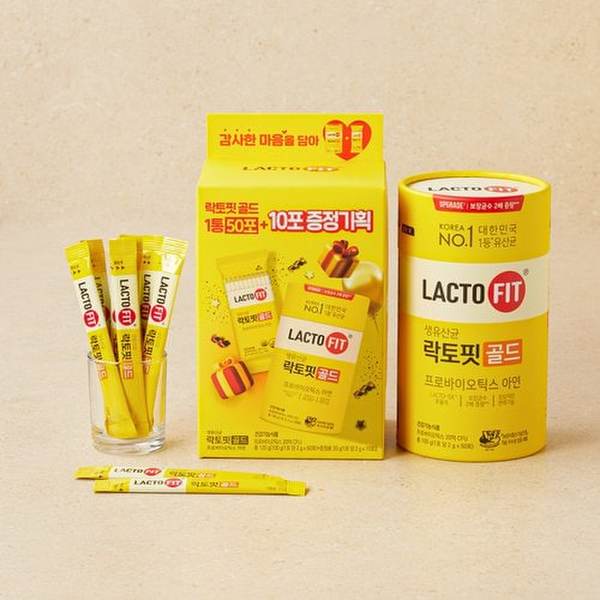 [NEO택배][종근당건강]락토핏 골드 50포 + 10포 증정 기획세트 [(2g x 50포)+(증정용 2g x 10포)]