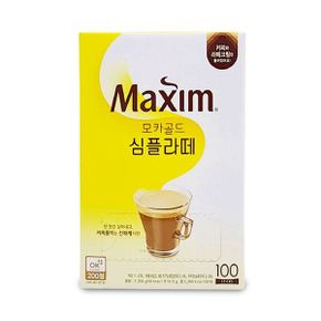 맥심 모카골드 심플라떼100T 부드럽고 고소한맛