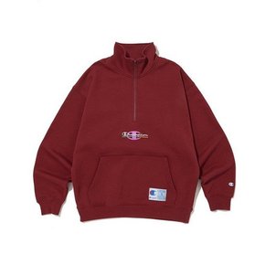 긴팔티 JQS CKTS-3F412-D3 Super Fleece 하프집 스웨트셔츠 (DARK WINE)