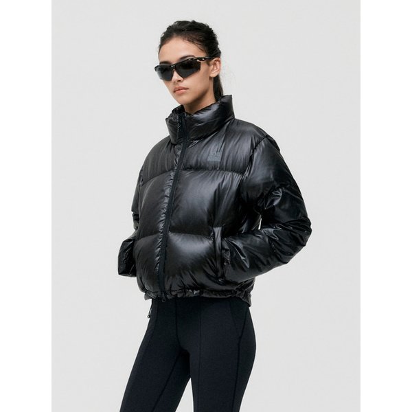 WS CROPPED PUFFER DOWN JACKET-BLACK