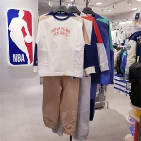 NBA키즈 SH04 CHI 컬러블록 우븐믹스 맨투맨 상하세트 K213TS020P