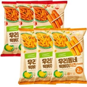 풀무원 우리동네 떡볶이 오리지널 330g 3개 + 치즈 325g 3개