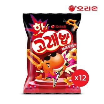 오리온 핫고래밥 매콤양념(56g) x12개