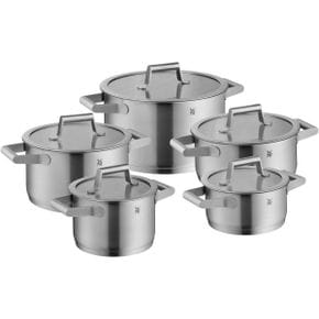 독일 WMF 가정용 주방 냄비 WMF Comfort Line 5Piece Induction Saucepan Set with Glass Lid Ma