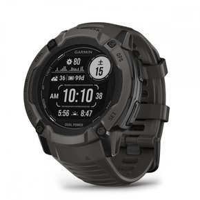 (GARMIN) Instinct 2X Dual Power Graphite 터프니스 GPS 스마트 워치