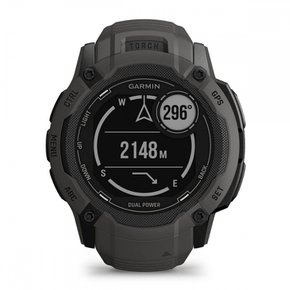 (GARMIN) Instinct 2X Dual Power Graphite 터프니스 GPS 스마트 워치