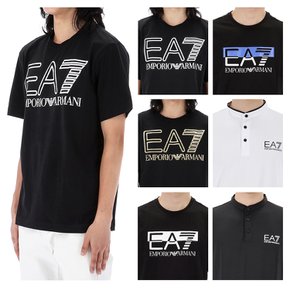 국내배송 23FW 아르마니 EA7 로고 남성 반팔 티셔츠 6종