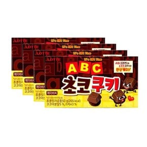 ABC 초코 쿠키 50g 4개 과자 묶음 간식 모음 안주 (W71533C)