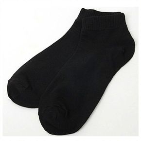 남자 무지 기본 데일리 단목 양말 블랙(W9246A7)