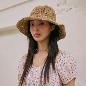 블록 페이퍼 크로셰 버킷햇 AS7AH444