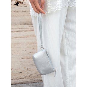 SIAC3124 Loop Leather Mini Pouch_Silver