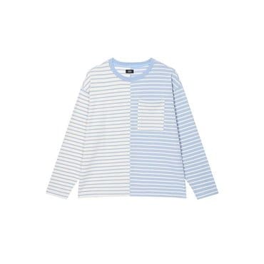 STUDIO TOMBOY [MEN] 24 S/S 언밸런스 보더 티셔츠 2종 택 1  9154222136