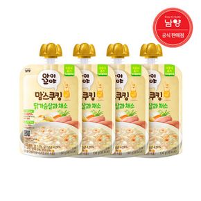 맘스쿠킹 유아 이유식 6개월   닭가슴살과채소 100g 4개_P335308601