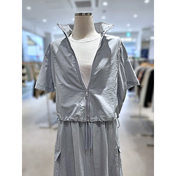 [여주점] 반팔카라 집업포켓 원피스세트 (AR7XW270)